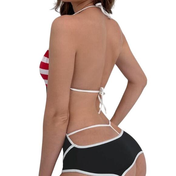 Romwe Retro Sailor Two Piece Lingerie Set Womens Large - Picture 9 of 10